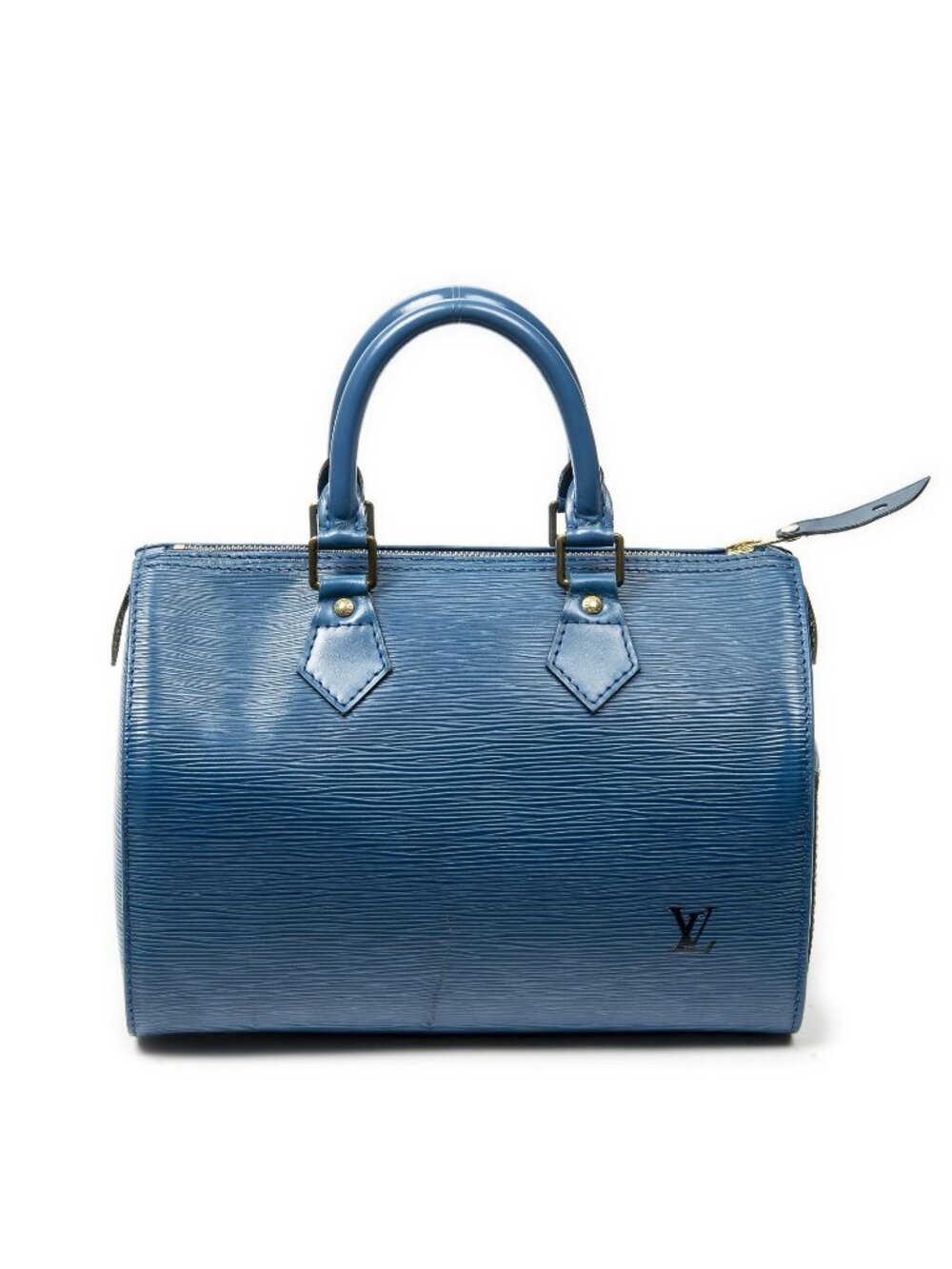Louis Vuitton Speedy Blue Epi Handbag